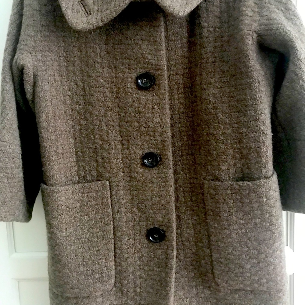 BANANA REPUBLIC textured wool mocha colored coat